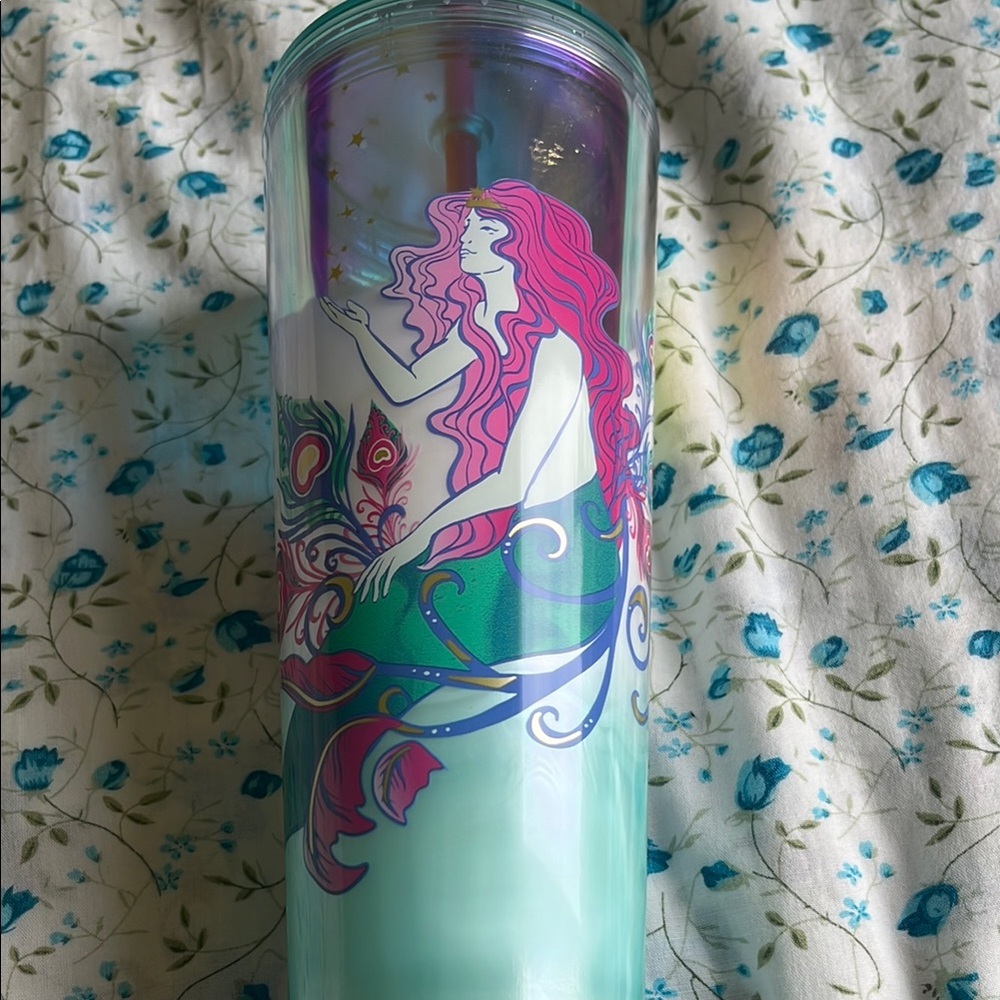 Starbucks Purple and Teal Tumbler- 24oz